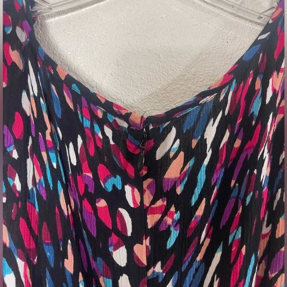 Roaman’s colorful crepe jumper. Size 18W GUC - Picture 11 of 12